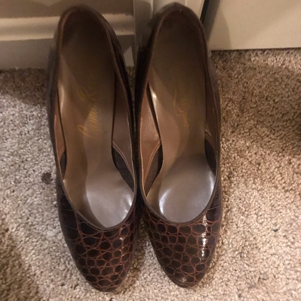 Vintage crocodile heels
